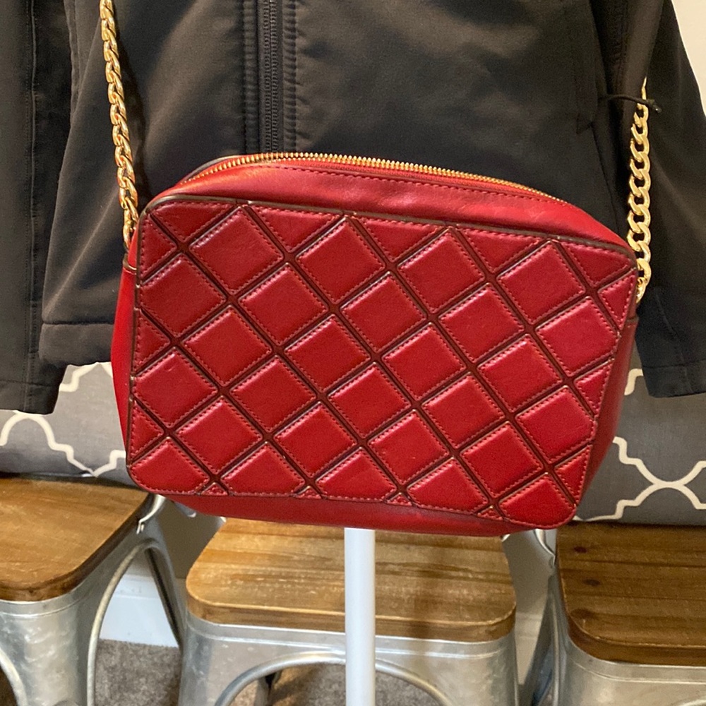 Michael Kors Crossbody red bag.